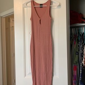 Nude body con tank dress